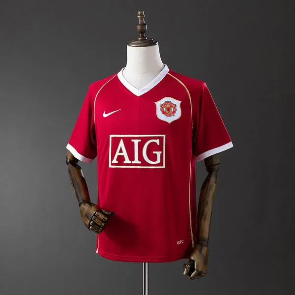 Camiseta de fútbol Manchester United 2006/07 LOCAL MANGA CORTA VERSION FAN
